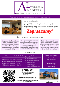 Akademia Liturgiczna - Ulotka